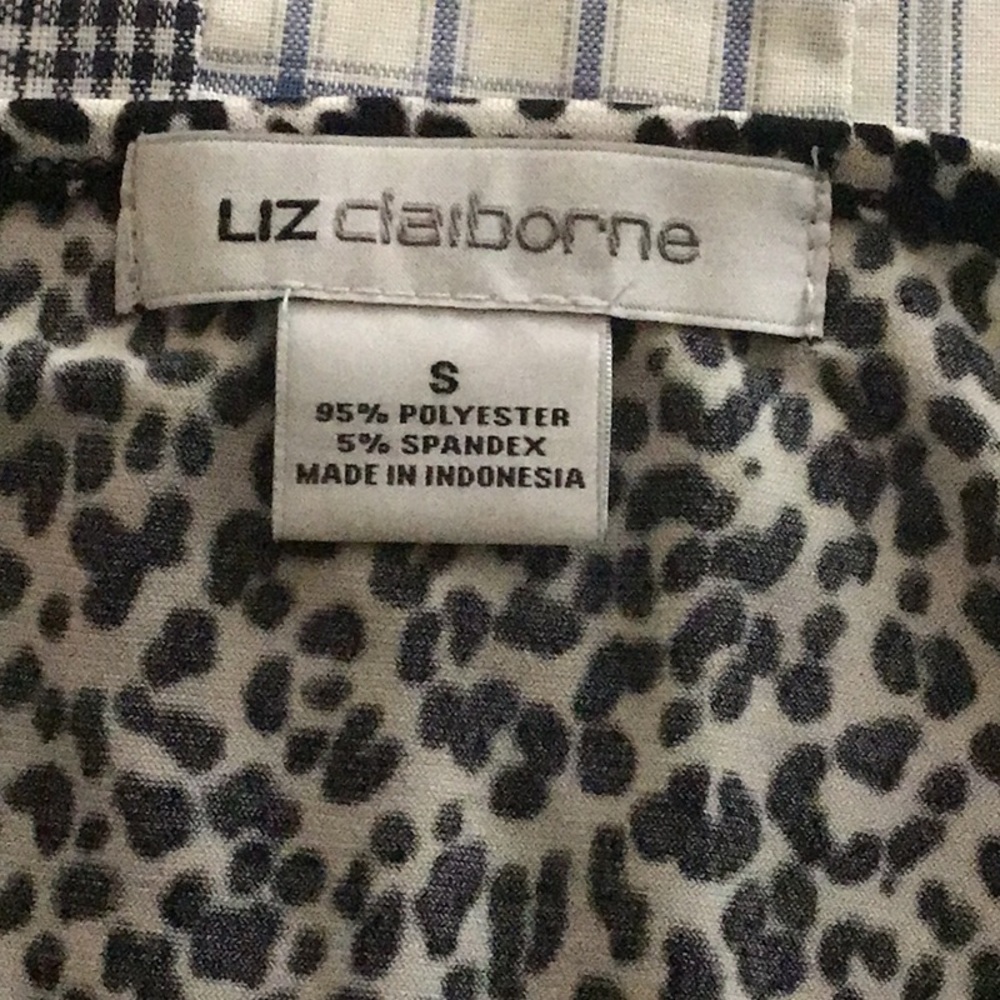 SMALL Liz Claiborne Leopard Sleeveless Top - Picture 6 of 6